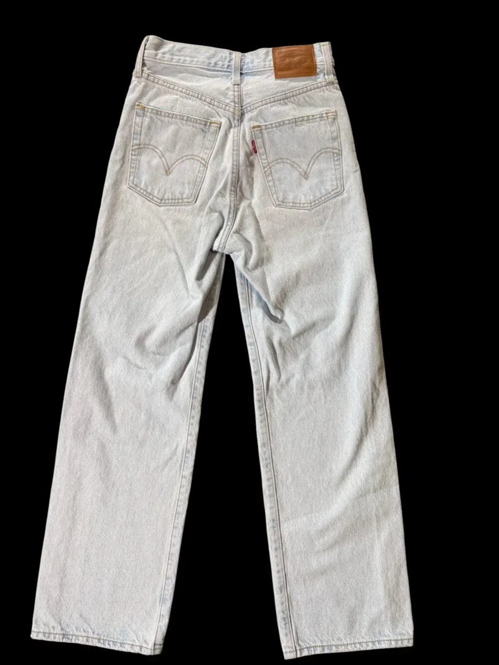 Levi’s Premium Ribcage Straight Ankle Distressed Jeans - 24 - Picture 7 of 9